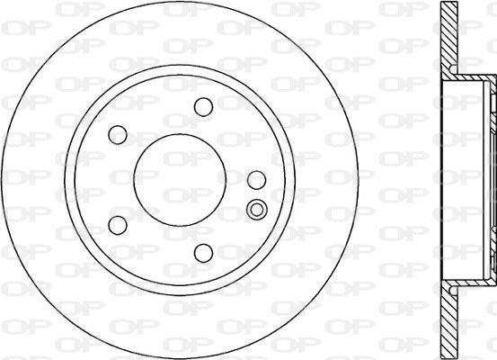 OPEN PARTS Тормозной диск BDA1699.10